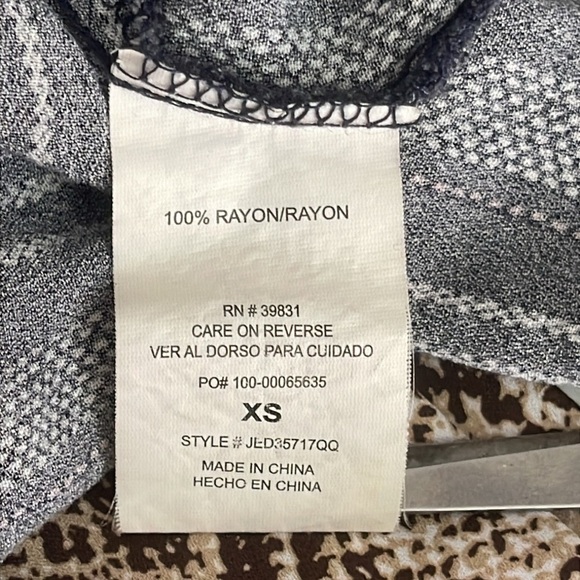 Jolt Navy Stripe Button Down Midi Dress With Pockets Size XS - Picture 5 of 6